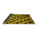 Thickness of Patterned Deep Yellow Rug, pat3586yw