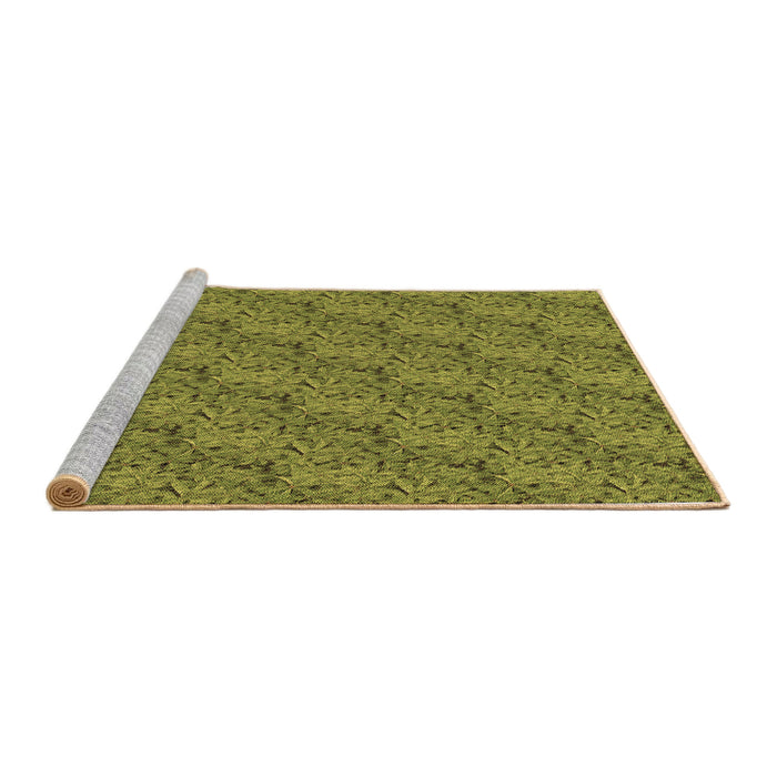 Sideview of Machine Washable Transitional Oak Brown Rug, wshpat3588brn