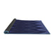 Thickness of Patterned Royal Blue Rug, pat3589blu