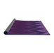 Thickness of Patterned Dark Orchid Purple Rug, pat3589pur