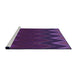 Sideview of Machine Washable Transitional Dark Orchid Purple Rug, wshpat3589pur