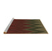 Sideview of Machine Washable Transitional Oak Brown Rug, wshpat3590brn