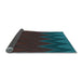 Thickness of Patterned Dark Cyan Green Rug, pat3590lblu