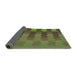 Thickness of Patterned Green Rug, pat3591grn