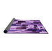 Thickness of Patterned Violet Purple Rug, pat3592pur