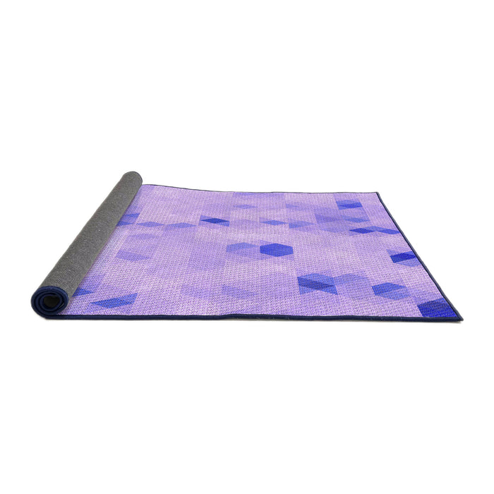 Thickness of Patterned Blossom Pink Rug, pat3593pur