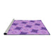 Sideview of Machine Washable Transitional Violet Purple Rug, wshpat3594pur