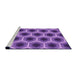 Sideview of Machine Washable Transitional Amethyst Purple Rug, wshpat3595pur