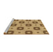 Sideview of Machine Washable Transitional Orange Rug, wshpat3596brn