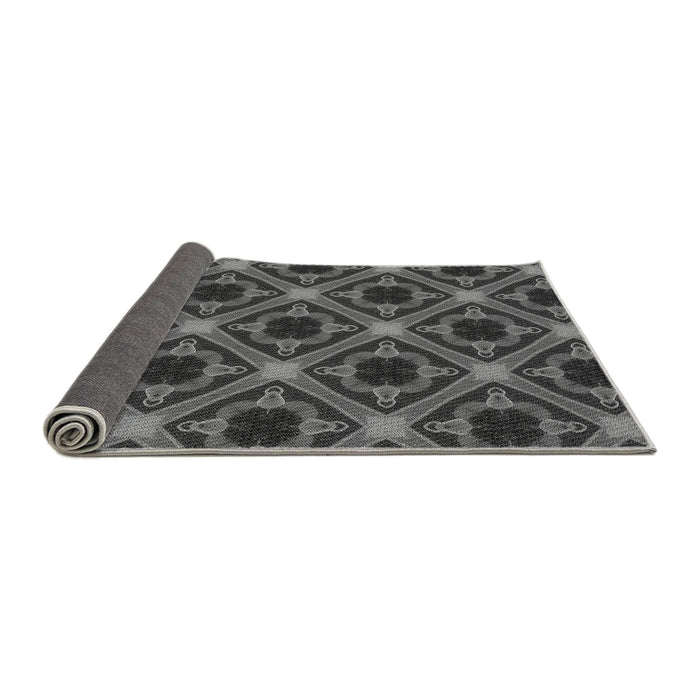 Thickness of Patterned Gray Rug, pat3597gry
