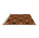 Sideview of Machine Washable Transitional Orange Rug, wshpat3597org