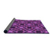 Thickness of Patterned Purple Rug, pat3597pur