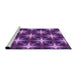 Sideview of Machine Washable Transitional Purple Rug, wshpat3599pur