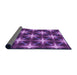 Thickness of Patterned Purple Rug, pat3599pur