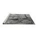 Sideview of Machine Washable Transitional Cloud Gray Rug, wshpat36gry