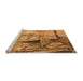 Machine Washable Transitional Orange Rug in a Bedroom, wshpat36org