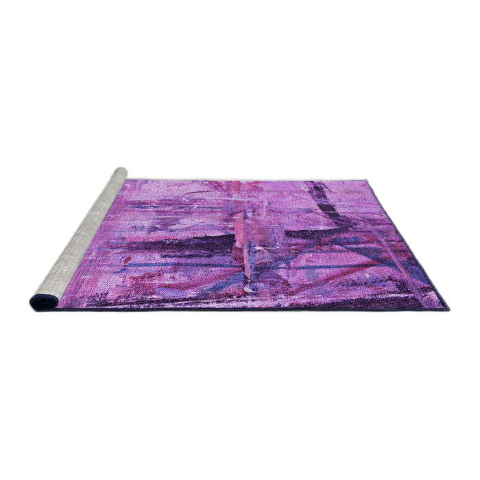 Machine Washable Transitional Violet Purple Rug in a Bedroom, wshpat36pur