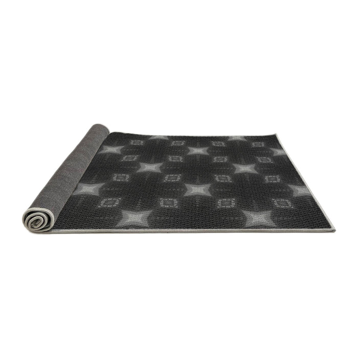 Thickness of Patterned Ash Gray Rug, pat3600gry