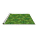 Sideview of Machine Washable Transitional Apple Green Rug, wshpat3603grn