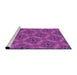 Sideview of Machine Washable Transitional Medium Violet Red Pink Rug, wshpat3603pur