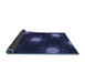 Thickness of Patterned Night Blue Rug, pat3604blu