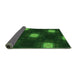 Thickness of Patterned Green Rug, pat3604grn