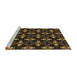 Sideview of Machine Washable Transitional Light Brown Rug, wshpat3606brn