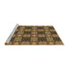 Sideview of Machine Washable Transitional Cinnamon Brown Rug, wshpat3607brn