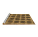 Sideview of Machine Washable Transitional Dark Bronze Brown Rug, wshpat3609brn