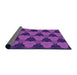 Thickness of Patterned Bright Purple Rug, pat3612pur