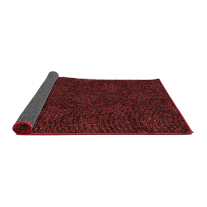 Thickness of Patterned Red Rug, pat3615rd