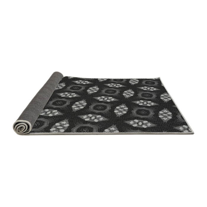 Thickness of Patterned Midnight Gray Rug, pat3616gry