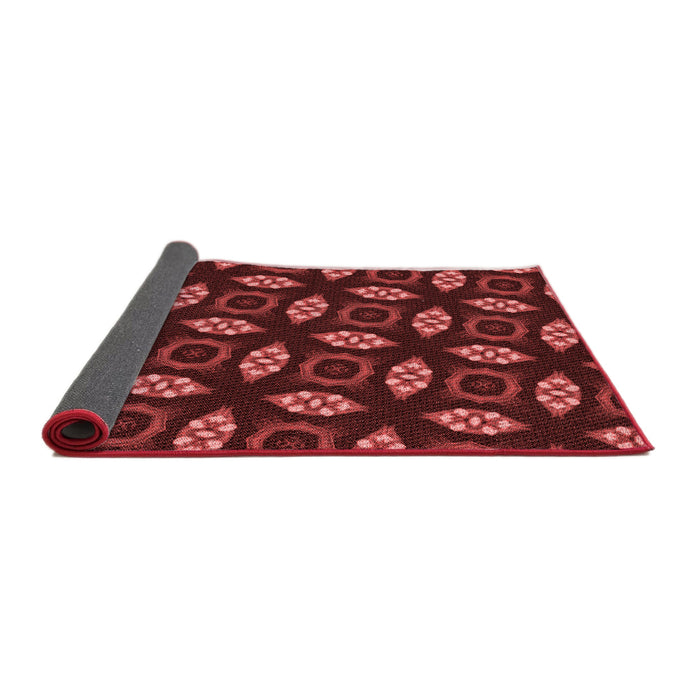Thickness of Patterned Red Rug, pat3616rd