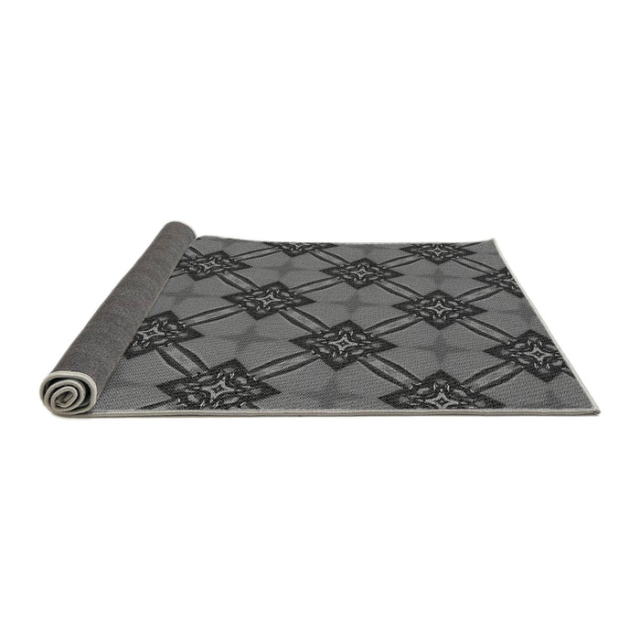 Thickness of Patterned Gray Rug, pat3618gry