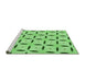 Sideview of Machine Washable Transitional Jade Green Rug, wshpat3619grn