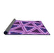 Thickness of Patterned Purple Rug, pat3620pur
