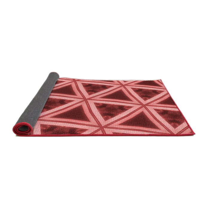 Thickness of Patterned Red Rug, pat3620rd