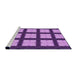 Sideview of Machine Washable Transitional Violet Purple Rug, wshpat3621pur