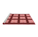 Sideview of Machine Washable Transitional Red Rug, wshpat3621rd