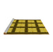 Sideview of Machine Washable Transitional Dark Bronze Brown Rug, wshpat3621yw