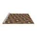 Sideview of Machine Washable Transitional Copper Brown Rug, wshpat3623brn