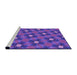 Sideview of Machine Washable Transitional Purple Rug, wshpat3623pur