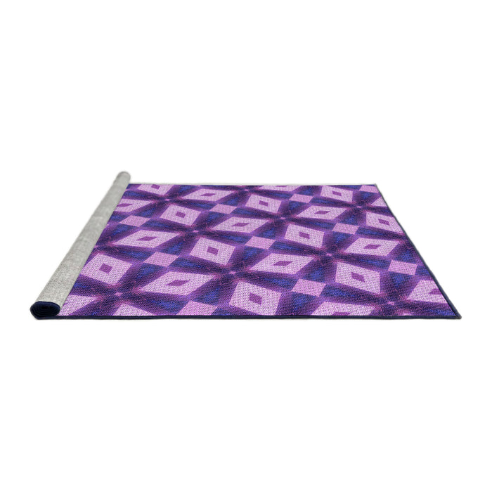 Sideview of Machine Washable Transitional Violet Purple Rug, wshpat3624pur