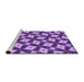 Sideview of Machine Washable Transitional Violet Purple Rug, wshpat3624pur