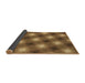 Thickness of Patterned Dark Bronze Brown Rug, pat3625brn