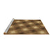 Sideview of Machine Washable Transitional Dark Bronze Brown Rug, wshpat3625brn