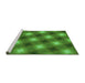 Sideview of Machine Washable Transitional Green Rug, wshpat3625grn