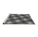 Sideview of Machine Washable Transitional Gray Rug, wshpat3625gry