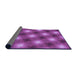 Thickness of Patterned Medium Violet Red Pink Rug, pat3625pur
