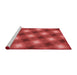 Sideview of Machine Washable Transitional Red Rug, wshpat3625rd